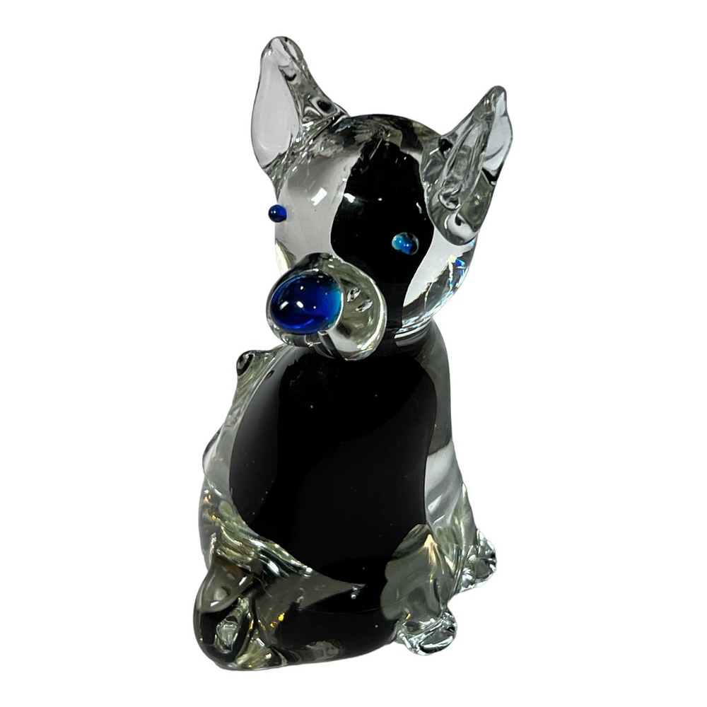 Murano Style Glass Dog